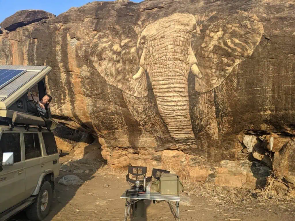 elephant mural