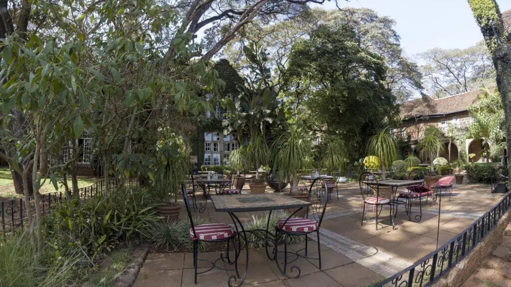 Garden giraffe manor