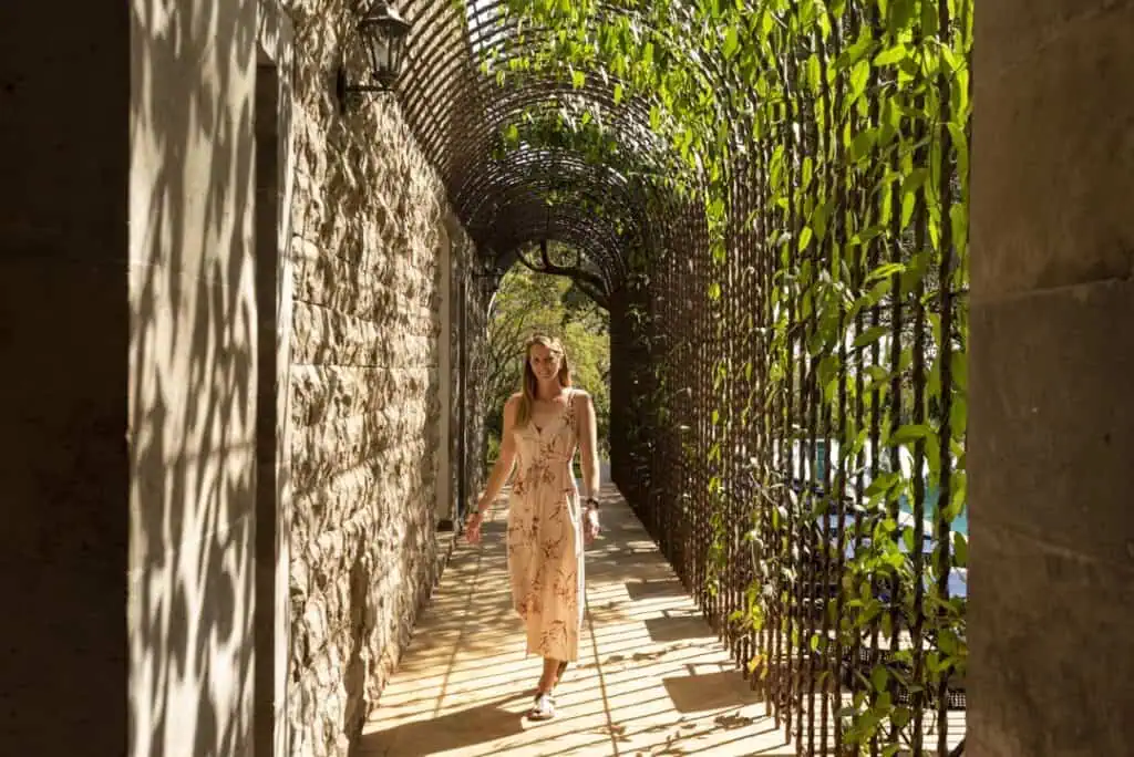 Walkway giraffe manor spa