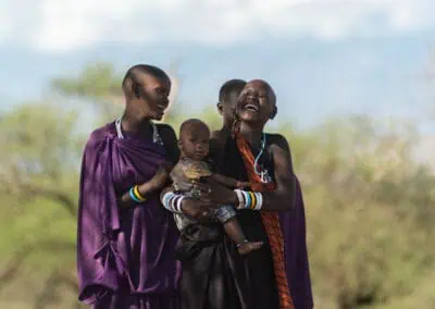 Maasai ladies laughing