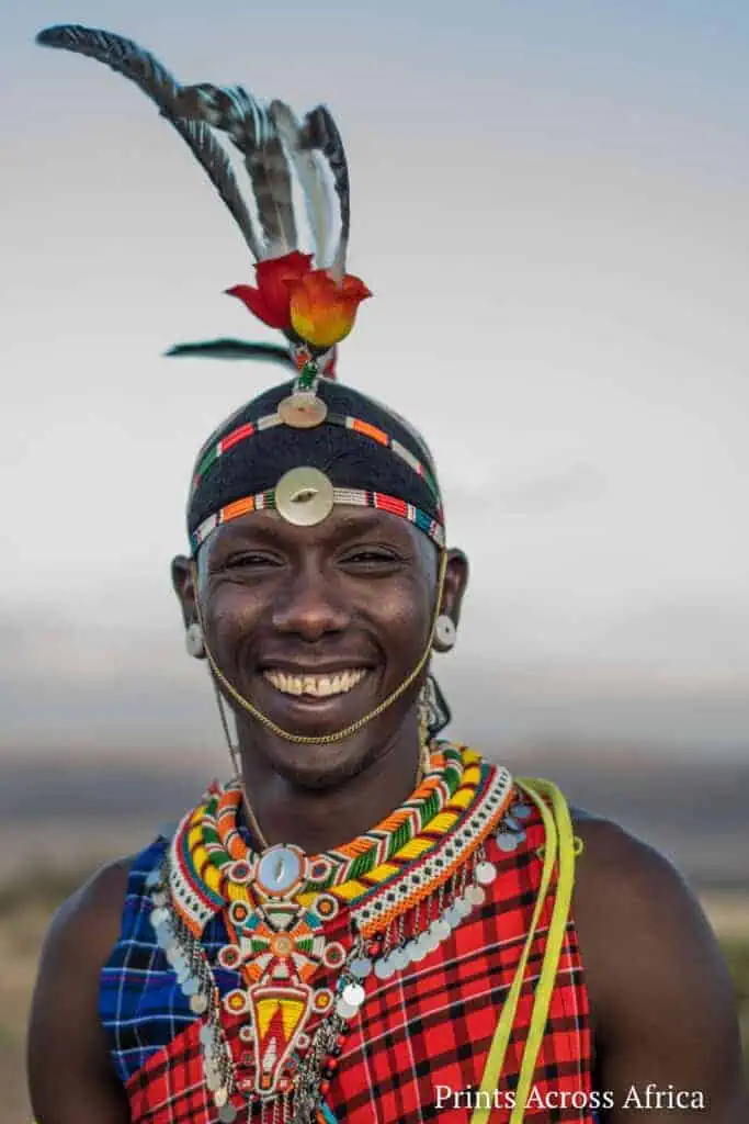 A samburu smiling