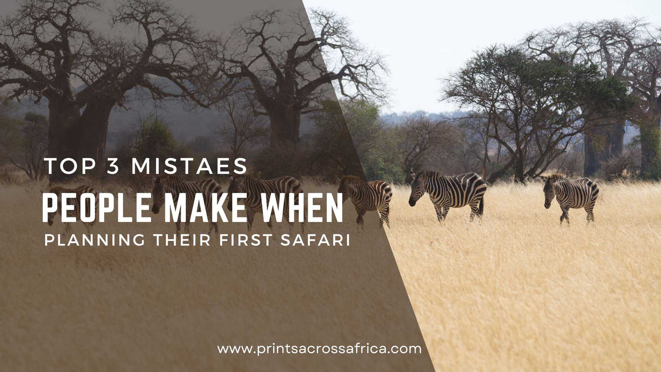Top 3 mistakes people make when planning a safari