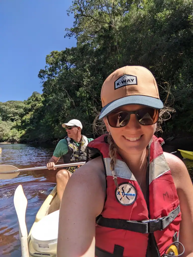 Me and a friend kayaking on the Orange River, South Africa