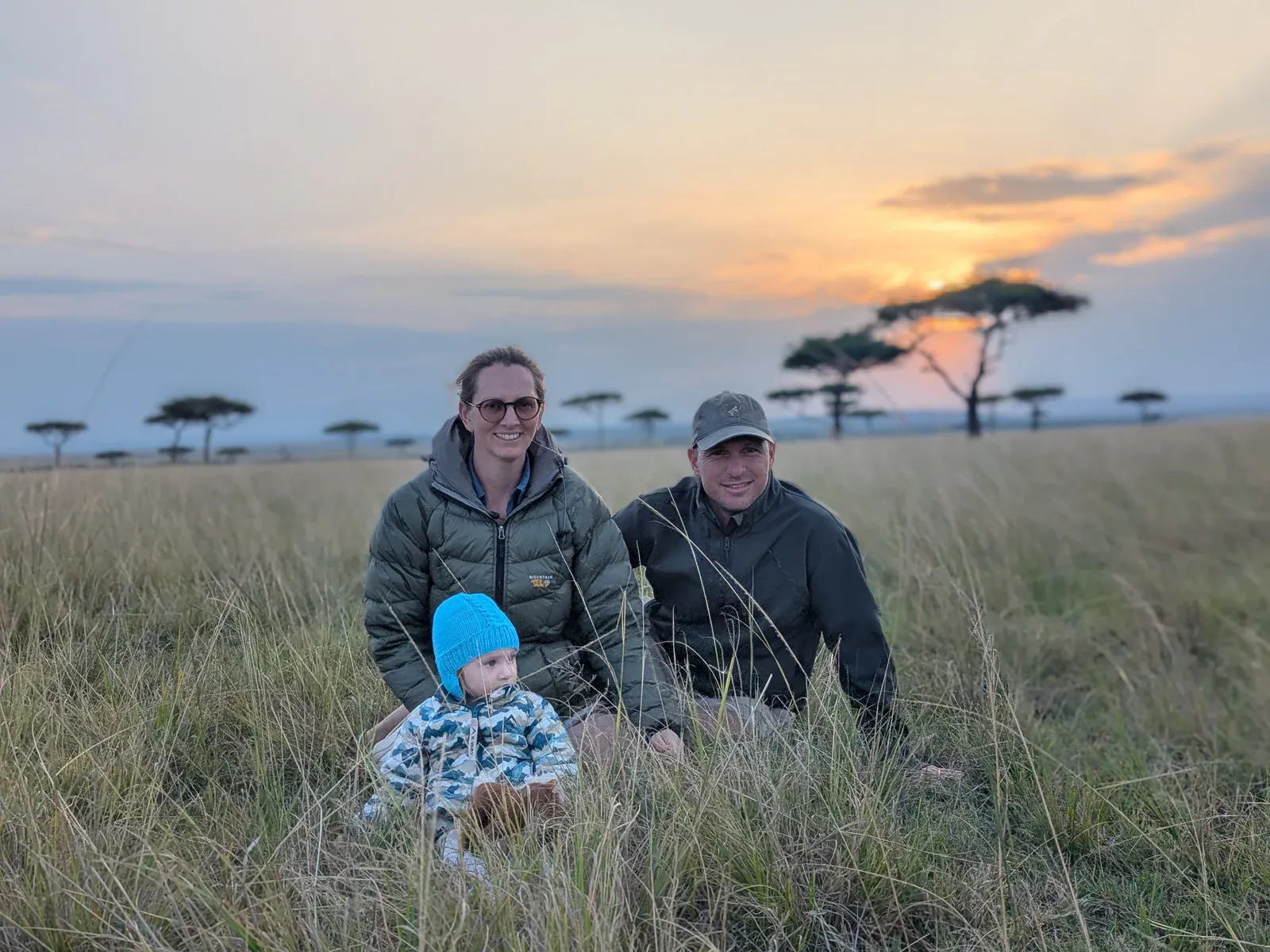 My husband, our daughter and me in the Mara